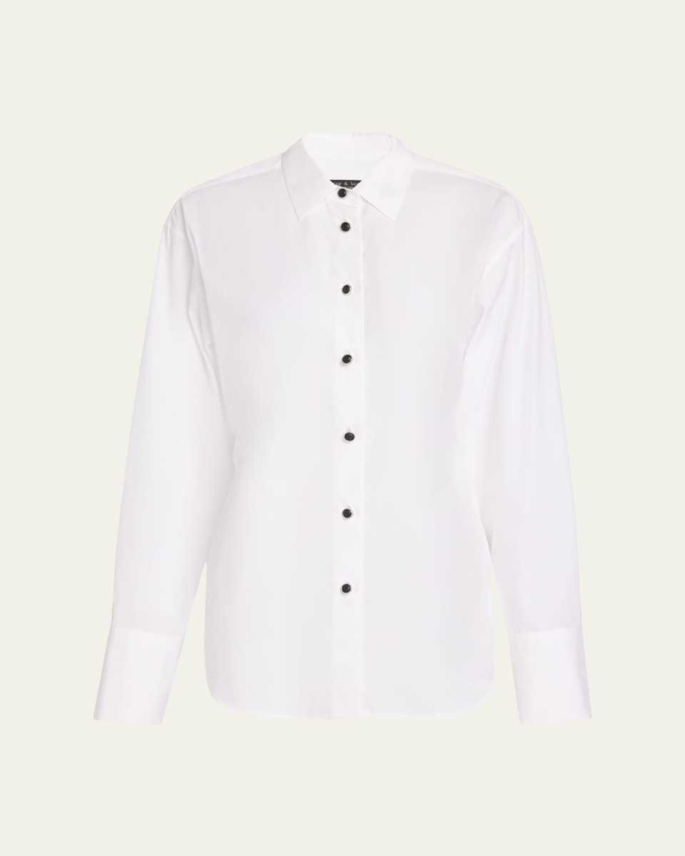 Eve Tie-Back Poplin Shirt